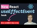 New React useEffectEvent hook