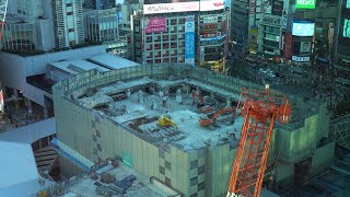 東急百貨店東横店西館・南館の解体状況（2022年3月6日）