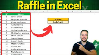 How to make a Raffle in Excel | How to Draw a Name From a List Randomly