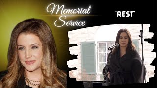 LISA MARIE Memorial Service ALANIS MORISSETTE #Graceland #LisaMarie #ElvisPresley #PriscillaPresley