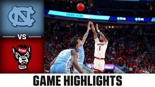 North Carolina vs. NC State Game Highlights | 2023-24 ACC Men’s Basketball