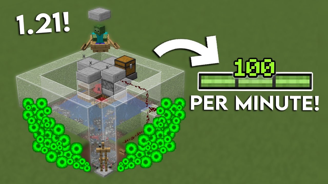 Minecraft Easy Xp Farm Tutorial 1 21 New Youtube