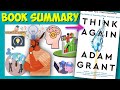 Think Again: The Power of Knowing What You Don't Know Book Summary | Adam Grant