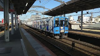 近鉄5800系DH01+1252系VE71編成の準急大阪難波行きと近鉄8600系X52+1249系VE51編成の普通東花園行き 鶴橋駅