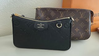 Louis Vuitton EASY POUCH unboxing and comparison with pochette accessories