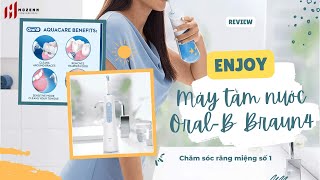Máy tăm nước cầm tay Oral-B Aquacare 4 Braun - shop Mozenn hàng nội địa EU