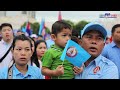 Gen Hun Manet leads members of the Cambodian People’s Party to close the election campaign