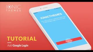 Add Google Login to your Ionic App
