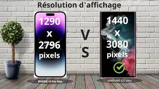iPhone 14 Pro Max vs Samsung Galaxy S22 Ultra Comparaison : Faire le bon choix