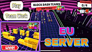 EU SERVER BLOCK DASH TEAMS  LIVE | STUMBLE GUYS LIVE #stumbleguys #stumbleguyslive #bdteams