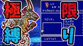 ドＭで鬼畜 FF5 極限縛りで神竜撃破 低レベルアビリティなしレナ一人攻略