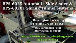 Barrington Automatic Side Sealer Shrink Tunnel Packaging Equipment & Films