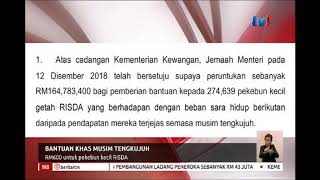 N8 - BANTUAN KHAS MUSIM TENGKUJUH - RM600 UNTUK PEKEBUN KECIL RISDA [21 DIS 2018]