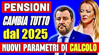 PENSIONI CLAMOROSO CAMBIA TUTTO 👉 DAL 2025 NUOVI PARAMETRI DI CALCOLO! COEFFICIENTI MUTATI 💸