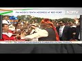 77th independence day pm modi meets guests after independence day address