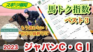 【ジャパンカップ2023】イクイノックスとリバティアイランドはどちらがトップ？　馬トク指数が分かれば、もう迷わない！レース前々日時点での馬トク指数ベスト３を公開