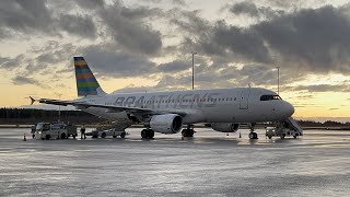 Braathens A320-214 And Hercules C130H at Tampere - Pirkkala Airport