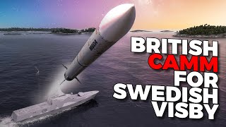 Sweden will arm Visby-class corvettes with British CAMM anti-aircraft missiles with a range of 25 km