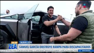 Samuel García obstruye rampa para discapacitados | Noticias con Francisco Zea