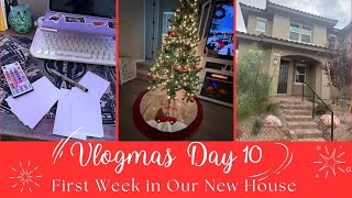 First Week In Our New House + A Writing Update | Vlogmas Day 10 #authortube #vlogmas