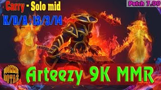 Arteezy Ember Spirit new style - Dota 2 8k MMR highlights