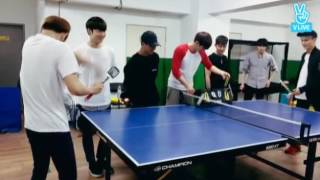 [ENG][160528] MADTOWN (‪매드타운‬) Style of playing ping pong