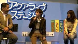 選手ふれあいコーナー（4042丸岡正典選手＆4534坂咲友理選手）