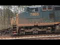 csxt 7805 c40 8w u0026 541 cw44ah leads f716 19 pulling hard w a perfect shave u0026 haircut as the head nb