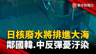 日核廢水將排進大海 鄰國韓.中反彈憂汙染｜#寰宇新聞 @globalnewstw