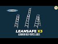 Werner Aluminium 3 x Combination Safety Ladder | Toolstation