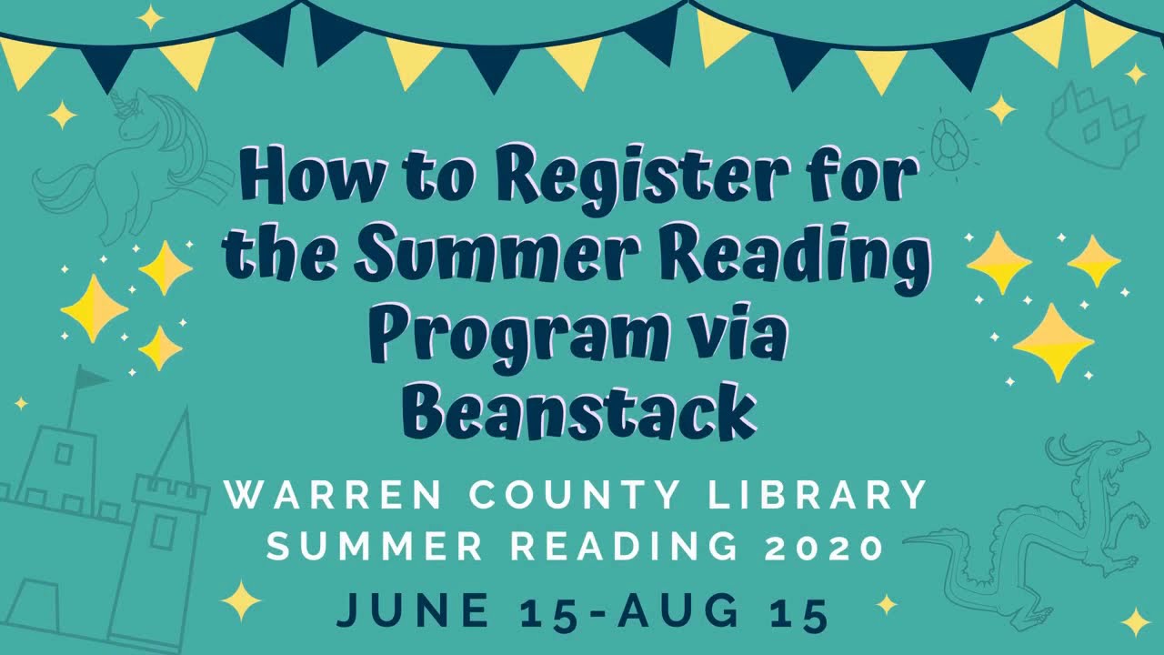 Beanstack Registration For The Summer Reading Program Youtube