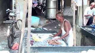 Dhobi Ghat in Mumbai - (Lights of India)