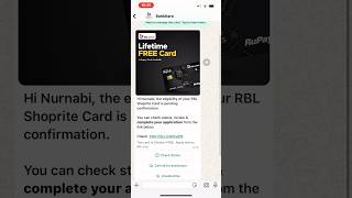 RBL Shoprite Credit Card Lifetime Free Offer 2025 #shortvideo #status #ytshorts #creditcard