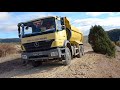 komatsu gd675 greyder yol kumlama