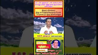 ஆண் ராசியின் 120 பாகங்களில் 22 வது டிகிரியின் பாகங்களும், பலனும், #tamil, #trending, #sanatana