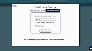 Call Forwarding Tutorial Done During Setup