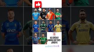 ICC CRICKETWORLD CUP 2023 JERSEYS #cwc2023 #iccworldcup2023 #cwc23 #2023 #cricket #cricketfever #cwc