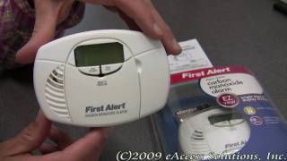 First Alert Digital Display Carbon Monoxide Alarm explanation and un-boxing video