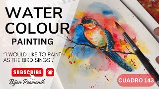 Nature’s Palette: A Watercolour Bird Painting Experience! | Watercolour Tutorial 🎨 #watercolor