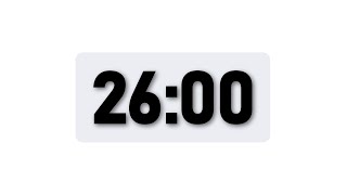 26 Minute Timer - Minimal Countdown Timer [Light Theme]
