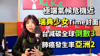 2019.12.12 【蘭萱時間】極端氣候危機近 瑞典少女Time封面 台減碳全球倒數3 肺癌發生率亞洲2