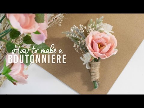 DIY Basic Boutonniere | Super Simple! DIY Basic Boutonniere | Super Simple!