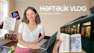 Həftəlik VLOG: ofis, təzə ev, dərslər, bazarlıq | overload and burnout