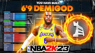 BEST GUARD BUILD IN NBA 2K23! THIS 6'9 DEMIGOD IS GAMEBREAKING IN 2K23!