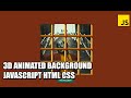 3D Animated Background | JavaScript HTML CSS
