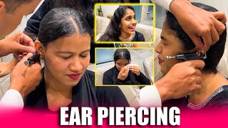 ഷാമിക്കും അഞ്ചിക്കും കാത്കുത്ത് 🤩 | EAR PIERCING VLOG | ഷാമി കരഞ്ഞു 🥹