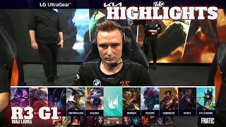 MAD vs FNC - Game 1 Highlights | Round 3 Playoffs S12 LEC Summer 2022 | Mad Lions vs Fnatic G1