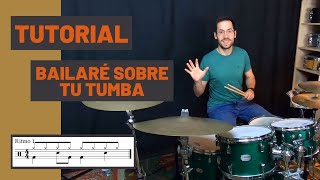 Cómo tocar BAILARÉ SOBRE TU TUMBA en BATERÍA - (Siniestro Total) TUTORIAL Español