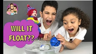 Family Game Night Ideas - SINK AND FLOAT Experiment For Kids Simple Science Experiments For Kids