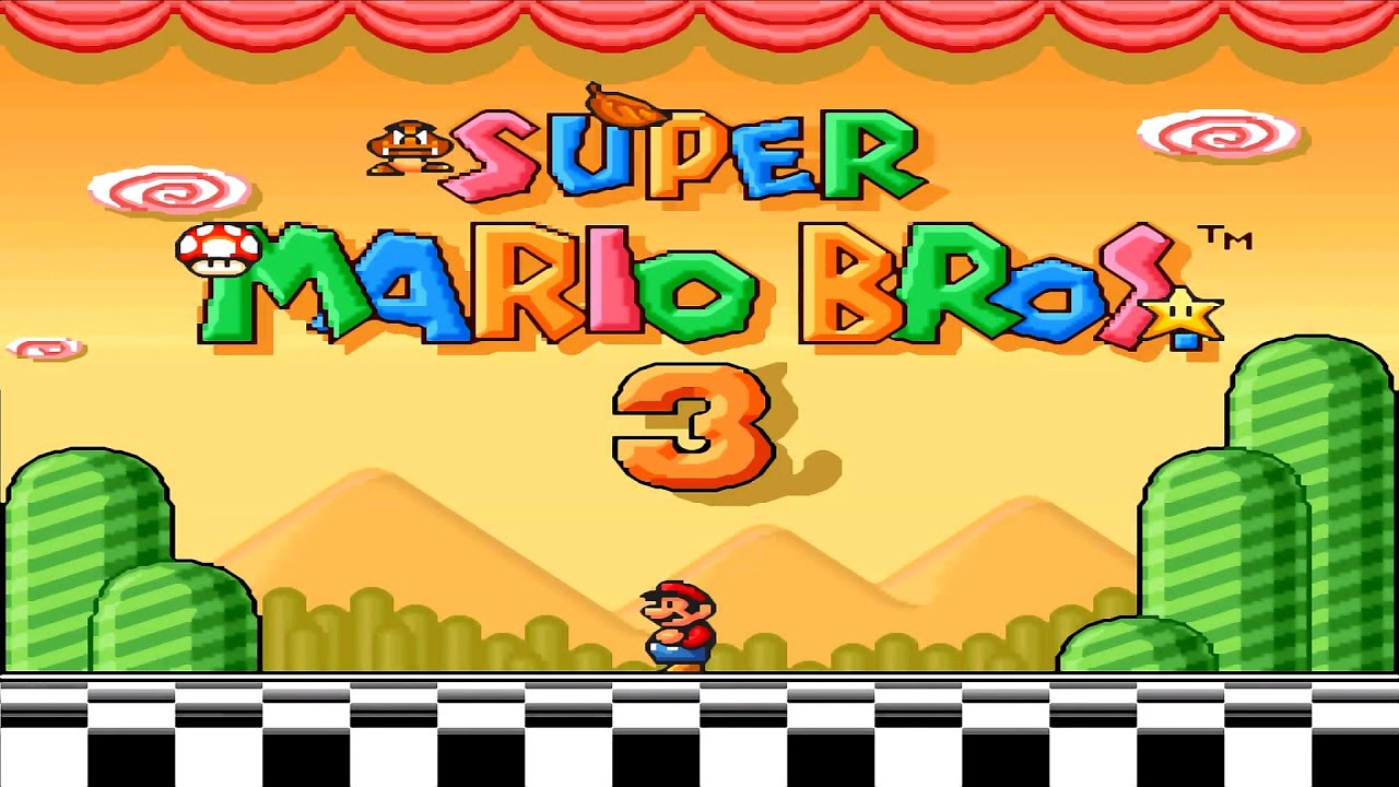 Super Mario Bros. 3 HD [ Intro Title Screen & In Game ] - YouTube